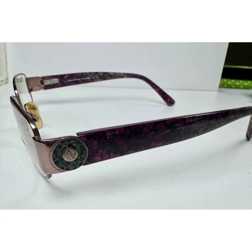 Adrienne Vittadini AV1104 Lilac Eyeglasses‎ 53-17-135 Purple Marble Frames Only